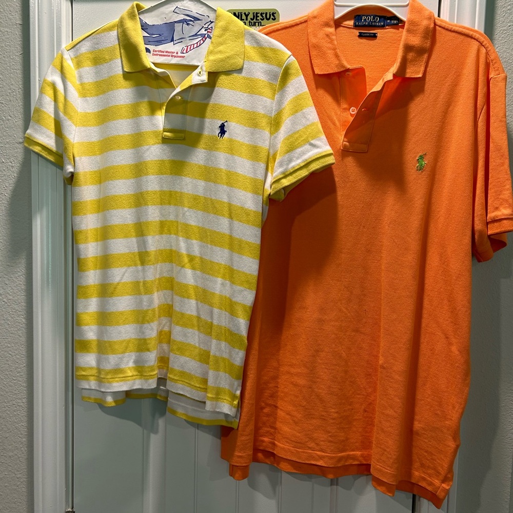 Two authentic Polo shirts.